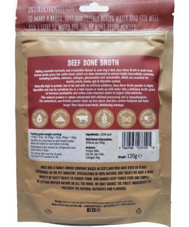 Beef Bone Broth Powder for Dogs - 4 Ltrs, No Additives, Preservatives, Dairy, Soy, Grains, Gluten - Hypoallergenic - Buy Online on GoSupps.com