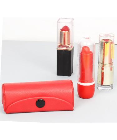 ARTISENIA Maroon Leather Lipstick Case Holder - Mother's Day Gift - Organizer Bag for Purse - Buy Online on GoSupps.com