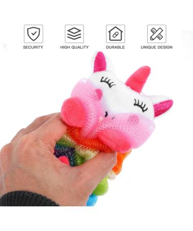 Kisangel Kids Animal Bath Loofahs - 3 Pack Cute Cartoon Shower Poufs for Children | Exfoliating Body Scrubbers & Baby Washing - Buy Online on GoSupps.com