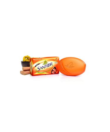 Santoor Sandal & Turmeric Soap 100g - Pack of 3 | Natural Herbal Skincare - Buy Online on GoSupps.com