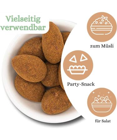  1001 Frucht 1001 Fruit - Delicious cinnamon chocolate apples 1 kg new harvest 2025 best chocolate nuts chocolate-covered almonds chocolate-covered almonds and almonds - Buy Online on GoSupps.com