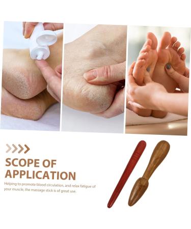 Buy Tovinanna 2-Piece Wooden Thai Massage Tools | Full Body Massager & Manual Abdominal Roller Stick | Mahogany Wood | International Shipping Available - Buy Online on GoSupps.com