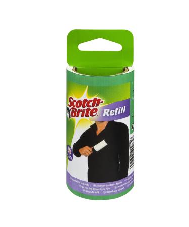 Scotch -Brite Everyday Clean replacement foot roll 56 sheet - lint brush with high adhesive power for upholstery and animal hair 56 leaves replacement roller - 56 sheet (current)