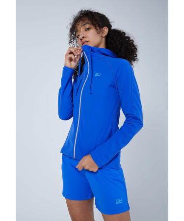Shop Women's & Girls' Cobalt Blue Tennis Padel & Fitness Jacket - Breathable Hooded XXL with RV Bag - Buy Online on GoSupps.com