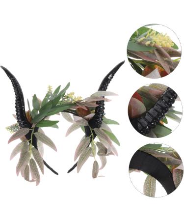 SOESFOUFU Croissant Demon Horns Black Headband Halloween Head Decoration Antelope Headband Cosplay Headband Goth Headbands Cosplay Horns Goth Accessories for Women Horns Cosplay Devil Horns - Buy Online on GoSupps.com