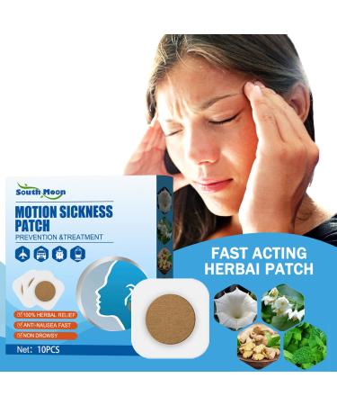 DTWa Motion Sickness Patch for The Relief of Nausea and Dizziness in Adults and Kids from Cars Cruise Ships Planes Trains Buses Sea No Side Effects Does not Cause Drowsiness(10pc)