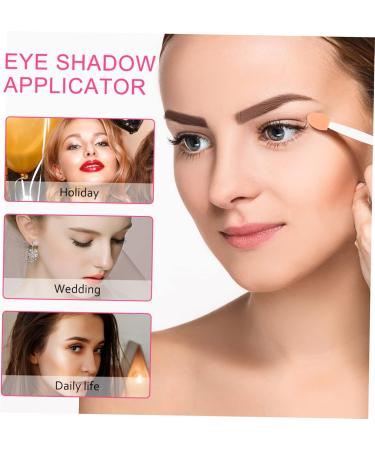 BIUDECO 100pcs Double Ended Eyeshadow Brush Eyeshadow Makeup Tool Makeup Brush Sponge Eyeshadow Stick Cosmetic Tool Eye Makeup Applicator Sponge Brush Cosmetic Applicator Dual-side 6.5x1.3cm White - Buy Online on GoSupps.com