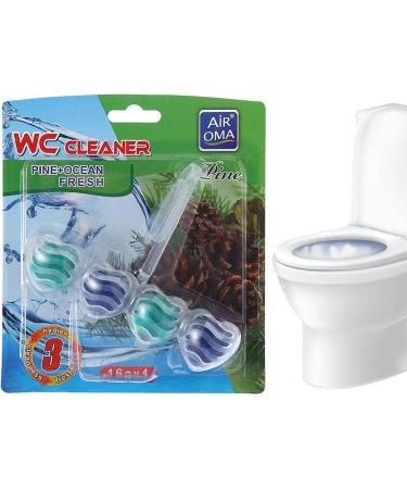Automatic Toilet Bowl Fresheners - in-The-Bowl Bathroom Cleaning Supplies for Cleaning and Refreshing Toilet Bowl - Cleans and Freshens Toilet Bowl Bathroom Cleaning Supplies Cartey Pine - Buy Online on GoSupps.com