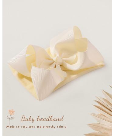 Dooboi 20pcs Grosgrain Ribbon Bows Baby Headbands for Girls - Elastic Nylon Hair Accessories for Newborns, Infants, Toddlers, Kids - Buy Online on GoSupps.com