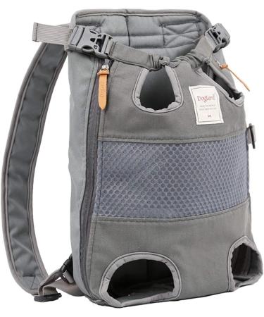 Legs Out Front Pet Dog Carrier Front Chest Backpack Adjustable Hands-Free Backpack Travel Bag for Small Medium Dog Puppy Cat Outdoor Shoulder Strap Padded (Leg Spacing 21 CM x Length 40 CM Grey) Leg Spacing 21 CM x Length 40 CM Grey - Buy Online on GoSupps.com