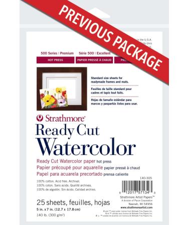 Strathmore 500 Series Watercolor Paper 140 lb Hot Press 5x7 - 25 Sheets - Buy Online on GoSupps.com