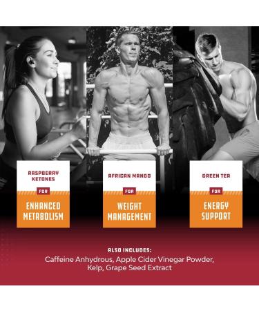 Raspberry Ketones Weight Loss Supplement with African Mango, Apple Cider Vinegar & Green Tea - Natural Metabolism Booster & Appetite Suppressant for Men & Women - Buy Online on GoSupps.com