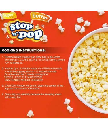 Super snack stop 'n' Popcorn Kernels Sweet & Salted microwave popcorn 3 x 85g - Popping Pop Corn Kernels for The Family (Sweet) - Buy Online on GoSupps.com