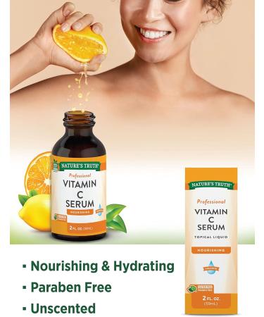 Nourishing 2 oz Vitamin C Serum for Face & Skin by Nature's Truth - Buy Online on GoSupps.com