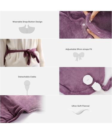 Electric Heating Cushion for Back Shoulder & Neck - 4 Temperature Levels 1.5 Hour Auto Shut-Off 60x85cm Warmers - Buy Online on GoSupps.com