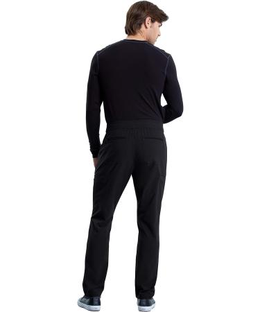 Cherokee iFlex Men's Scrubs Pant - Tapered Leg Drawstring Cargo CK006, Black (Medium) - Buy Online on GoSupps.com