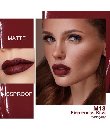 Oulac Liquid Matte Lipstick - Mahogany | Long-Lasting Vegan & Gluten-Free | Precise Applicator Matt Finish (4.5ml) - Buy Online on GoSupps.com