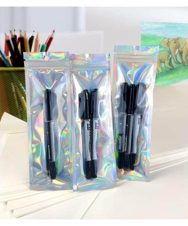 Resealable Foil Pouch Bag 100 PCS  Great for Party Favor Food Storage (Holographic Color  2.7 x 8.6 Inch) 2.4x9 Inch - Buy Online on GoSupps.com