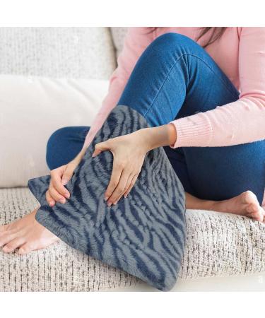 Pasonio Full Weighted Heating Pad - Back, Neck, Shoulder Pain Relief - Auto Shut Off - 12x24 Extra Large - Grey Blue - Buy Online on GoSupps.com