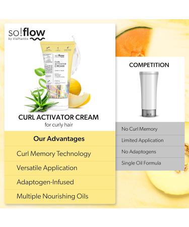 So!Flow Curl Activator Cream with Shea Butter and Jojoba Oil - Unleash Your Curls' Potential with Our Nutrient-Rich Cream to Define and Nourish - Buy Online on GoSupps.com