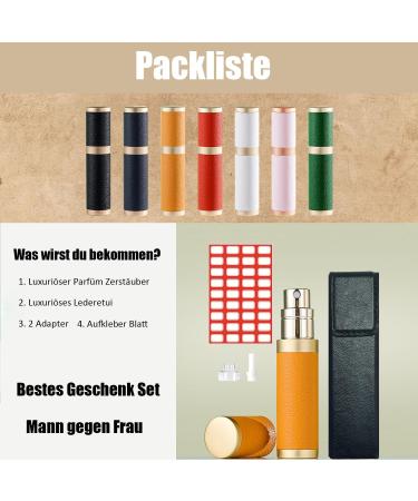 Travelofo Perfume Atomizer Refillable Empty 5 ml R-Red Leather Portable - Buy Online on GoSupps.com