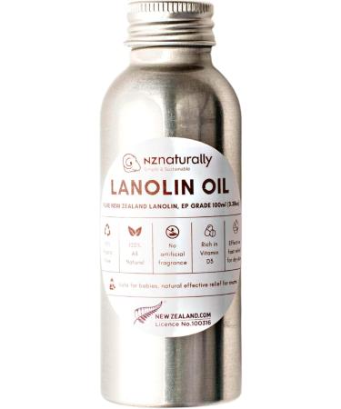 Pure New Zealand Liquid Lanolin Oil EP Grade | For General Dry Skin Conditions I 100% Natural I No Artificial Fragrance 100ml - Buy Online on GoSupps.com