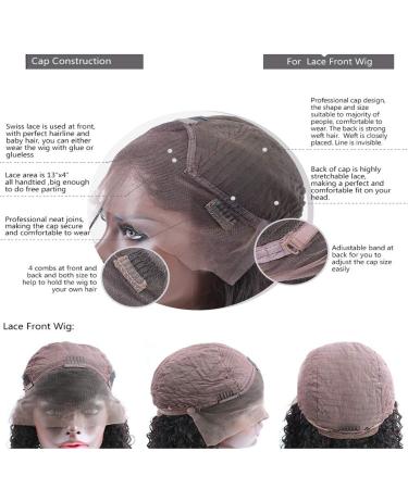 High-Density Lace Front Wig | 20 Curly Real Hair Wig with Baby Hair for Black Women | 150% Brazilian Smooth - Buy Online on GoSupps.com