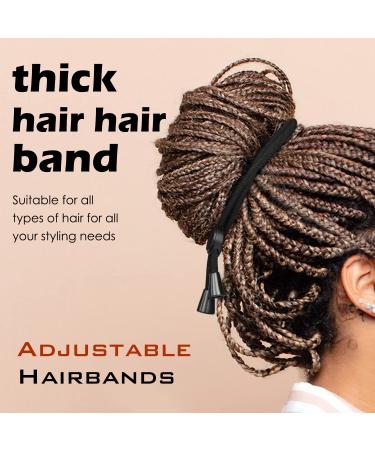 5Pcs Adjustable Hair Tie Puff Cuff for Black Women | Curly Hair Accessories | Afro Loc Puff Hair Tie Set - Buy Online on GoSupps.com