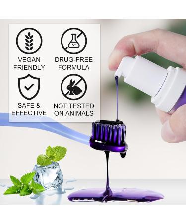 Purple Toothpaste for Teeth Whitening |Purples Teeth Whitening Kit |Stain Removal & Enamel Safe | Fresh Breath Formula with Unique Purple |for Coffee/Smokers/Tea - Buy Online on GoSupps.com