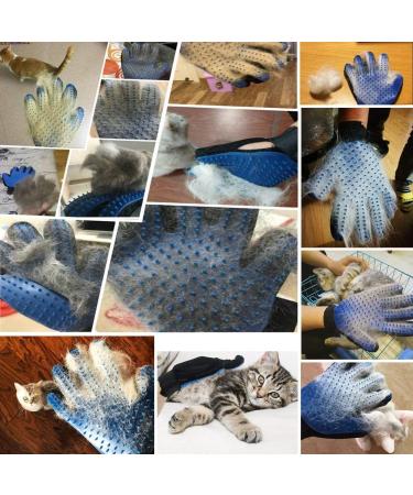 AUBBC Pet Grooming Glove 2 PCS - Gentle Deshedding Brush for Cats & Dogs - Buy Online on GoSupps.com