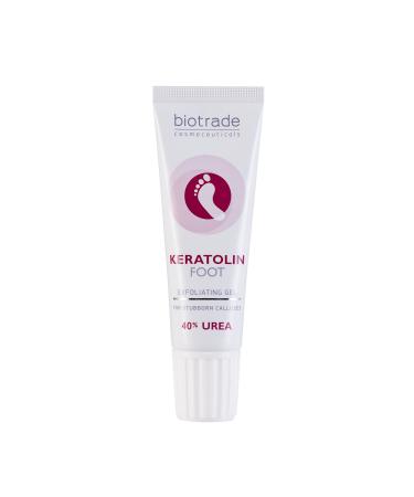Keratolin Foot Gel 40% urea gel against thickened skin and nails 15ml exfolized and makes the skin soft results for 7 to 10 days from biotrade