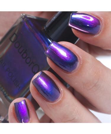 15ml Chameleon Nail Polish - Quick Drying Holographic Nail Varnish - Sparkling Chrome Nail Polish Magic Colour Iridescent Nail Varnish - Long-lasting Nail Polish for Manicure DIY at Home Holographic Blue Purple - Buy Online on GoSupps.com