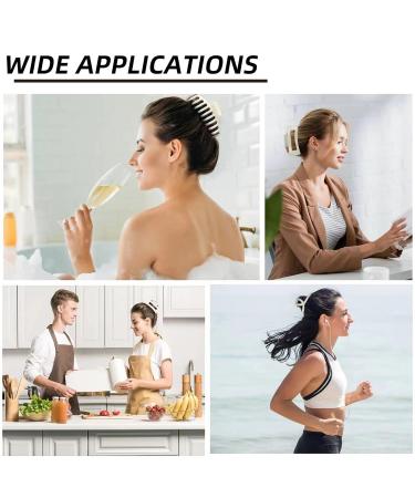 8 Pack Cream Hair Claw Clips - Matte Beige Hair Clamps for Thin Thick Hair, Strong Hold Jaw Clip - Christmas Hair Accessories Gift - Mother's Day - White - Buy Online on GoSupps.com