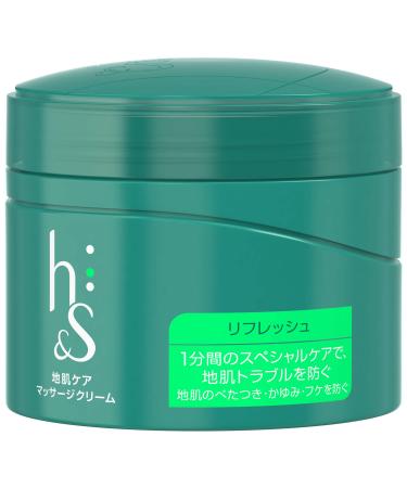 HS & S (h & s) scalp massage cream (flush treatments) refresh 185g