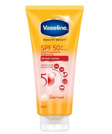 Vaseline Healthy Bright SPF50 + PA++++ Daily Protection & Brightening Serum Size 300ml 10.14 Fl Oz (Pack Of 1)