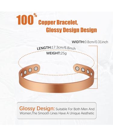 Jeracol Copper Magnetic Bracelet and Ring Set - Tree of Life Design | Strong Magnets | Adjustable Size | Jewelry Gift Box Included - Buy Online on GoSupps.com