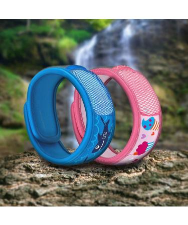 PARA'KITO Mosquito Repellent Pack - 2 Kids Wristbands & 2 Refills Be Cool/Cupcake - Buy Online on GoSupps.com