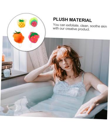 Buy Housoutil 8 Pcs Fruit Shape Bath Sponge Set - Exfoliating Loofah & Cartoon Bath Toys for Kids | International Shipping Available - Buy Online on GoSupps.com