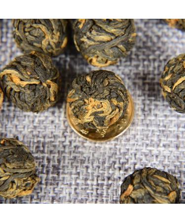 HQZM Yunnan Ancient Tree Small Golden Bead Dianhong Tea 500g Unique Flavor Black Tea 1764oz - Buy Online on GoSupps.com