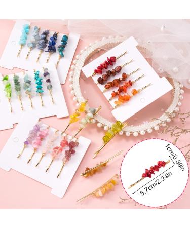 HINZIC 25Pcs Crystal Hair Pins - Colorful Gemstone Bobby Hair Jewelry for Women and Girls - Buy Online on GoSupps.com