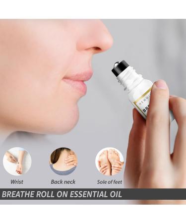 Breathe Easy Roll-On: Peppermint Eucalyptus Camphor Essential Oil for Stress & Sinus Relief | Perfect Gift & Stocking Stuffer | Made in USA - Buy Online on GoSupps.com