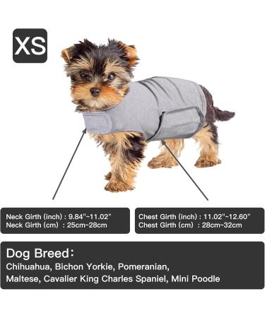 YUKOOL Anxiety Coat for Dogs - Lightweight Calming Jacket Vest (XS Gray) | Reduce Anxiety & Stress - Buy Online on GoSupps.com