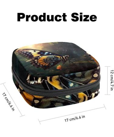 Colorful Butterfly Zipper Bag for Menstrual Cups - Stylish Storage for Women & Teens - Buy Online on GoSupps.com