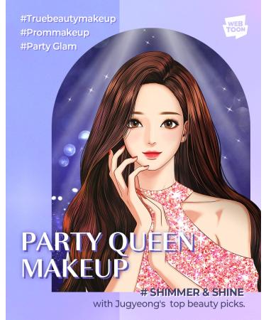 AMTS Webtoon True Beauty Liquid Glitter Eyeshadow - Vegan Korean Eye Glitter | Shimmer Highlighter | KBeauty | KDrama - Shade 03 Toeshoes - Buy Online on GoSupps.com