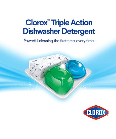 Clorox Triple Action Dishwasher Detergent Pacs - 65 Count Fresh Scent - Pack of 1 - Buy Online on GoSupps.com
