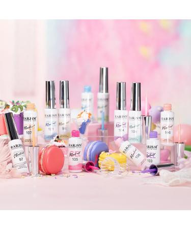 RARJSM Nail Art Gel Liner Set - 12 Pastel Colors - Thin Brush - Soak Off - DIY Nail Design - Spring Summer Collection - Buy Online on GoSupps.com