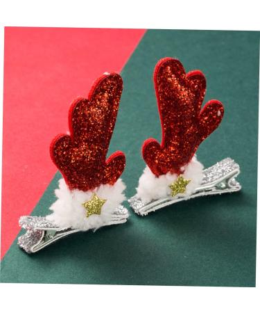 minkissy 2 Pairs Elk Sequin Barrette Reindeer Hair Pin Christmas Mini Headdress Xmas Costume Hair Clip Holiday Party Hair Clips for Kids Christmas Hairpin Gift Sequins Girl Fabric - Buy Online on GoSupps.com