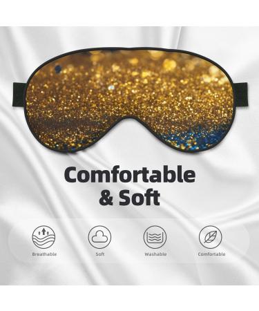 Glitter Pattern Print Sleep Eye Mask | Soft Eye Cover for Travel & Naps | Ideal for Men & Women - Buy Online on GoSupps.com