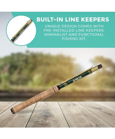 REYR Gear Tiny Cast Tenkara Rod: Ultralight Telescopic Fishing Rod with Line Keepers - Portable Fly Fishing Kit for Backpacking - Buy Online on GoSupps.com