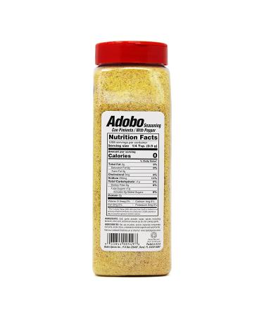Badia Adobo with Pepper 2 lb (Pack of 6) - Authentic Seasoning Blend for Flavorful Dishes - Buy Online on GoSupps.com